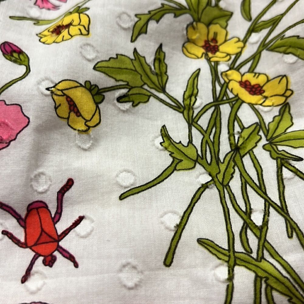 Talbots flowered cotton lightweight top   Size L/P - Picture 8 of 8